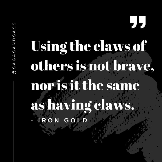 iron gold lysander cassius quote